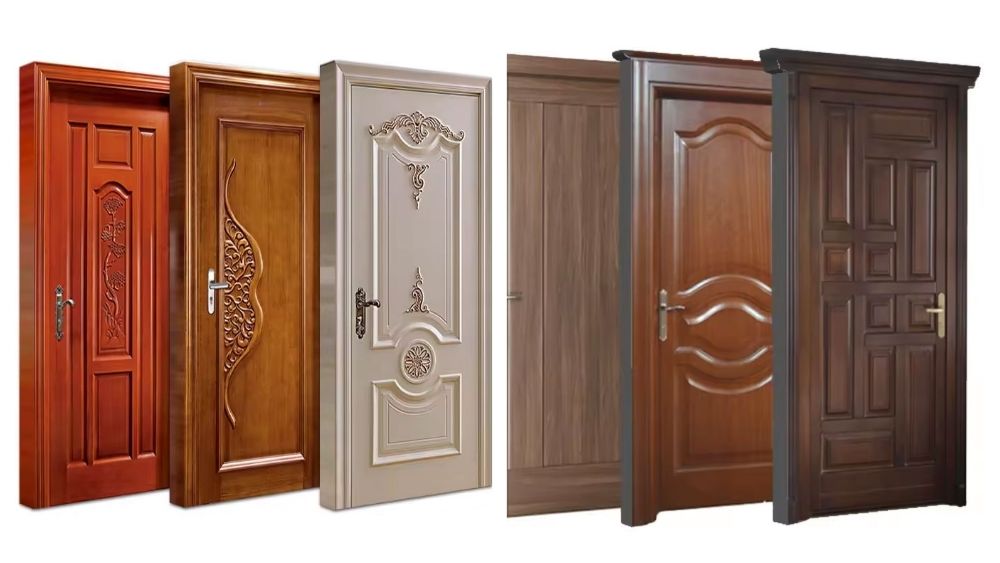 Pintu Aluminium Motif Kayu