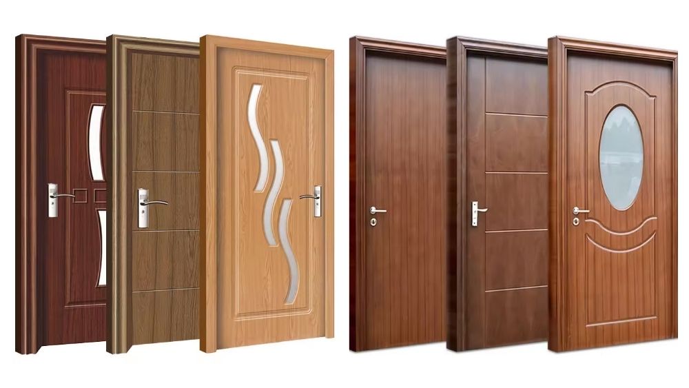 Pintu Kamar Tidur Aluminium Motif Kayu
