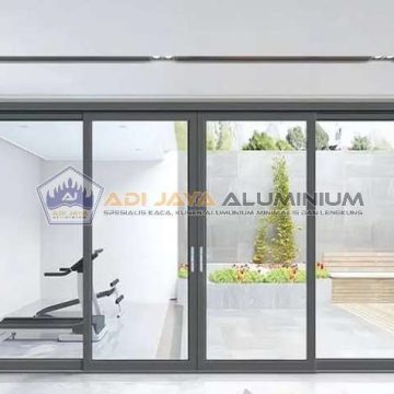 Partisi aluminium custom Bekasi pintu geser anti macet Partisi aluminium custom Bekasi pintu geser anti macet
