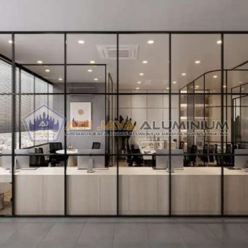 Partisi aluminium custom Jakarta kedap suara (Garansi)